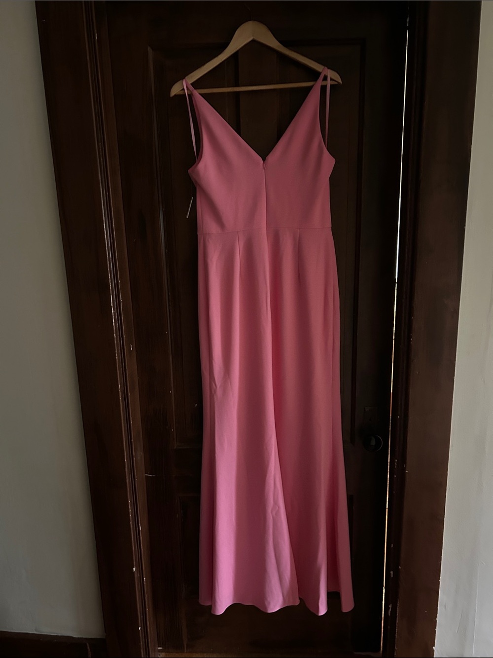 BHLDN STELLA SLEEVELESS V-NECK STRETCH CREPE MAXI DRESS - Picture 4 of 4